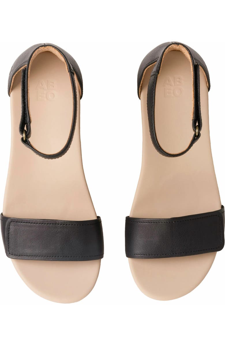 ABEO Riviera Ankle Sandal, Alternate, color, Black Suede - Metatarsal