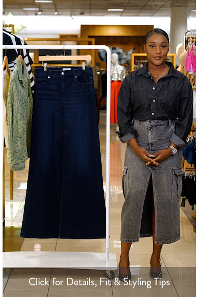 Le Palazzo High Waist Wide Leg Jeans video