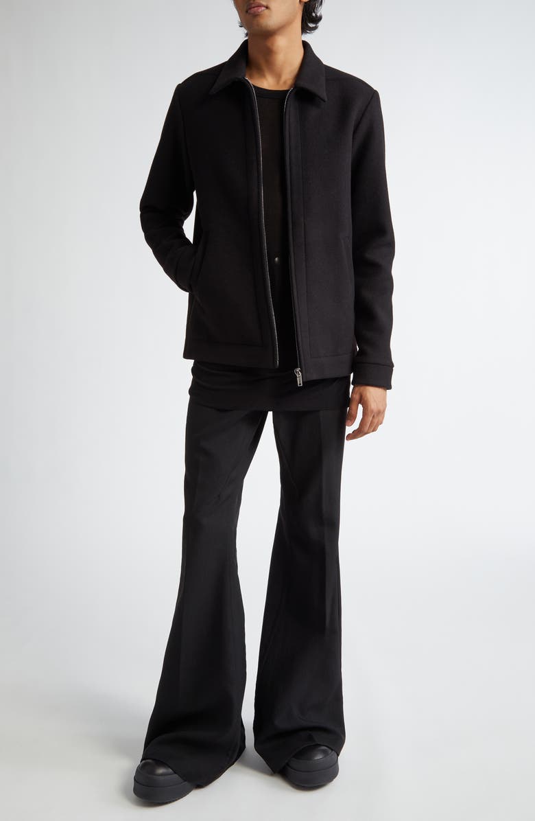 Rick Owens Brad Wool Jacket, Alternate, color, Black