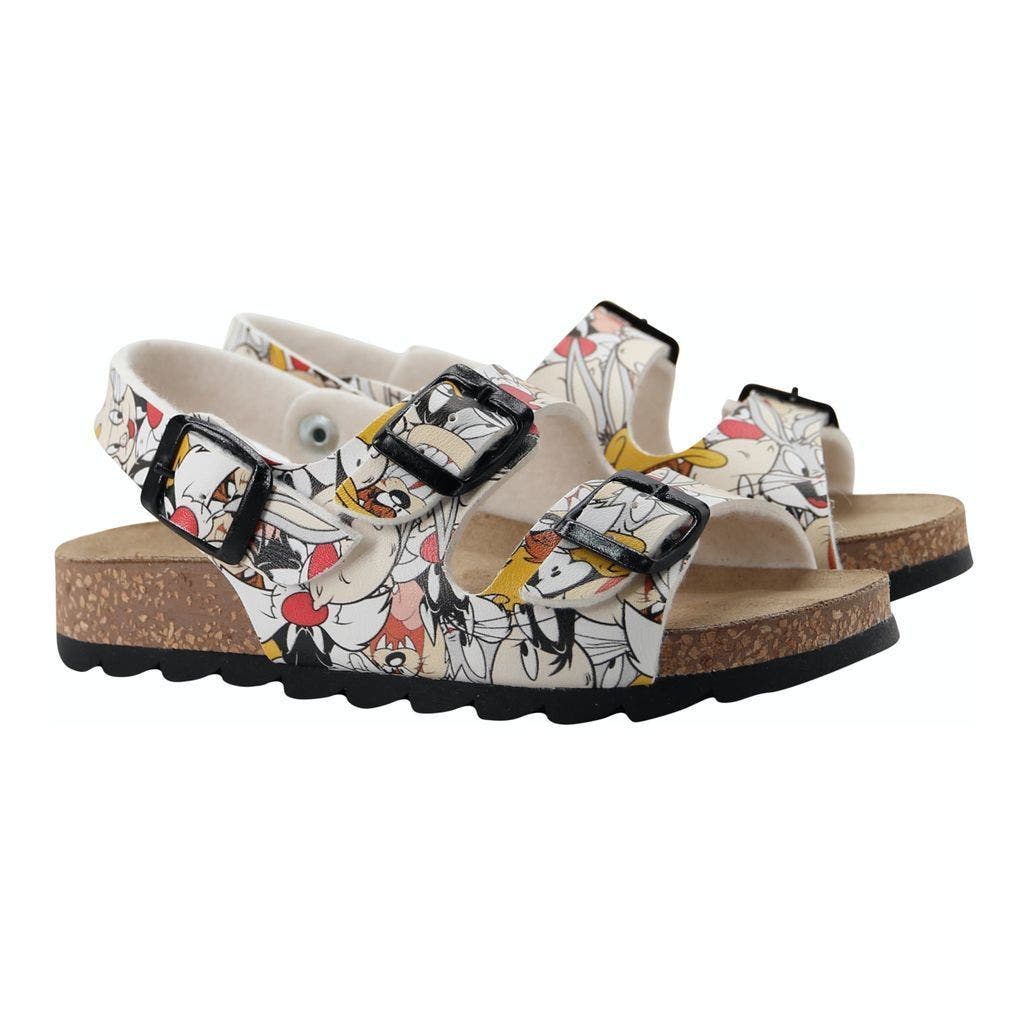Master of Arts Looney Tunes Sandals, Main, color, White