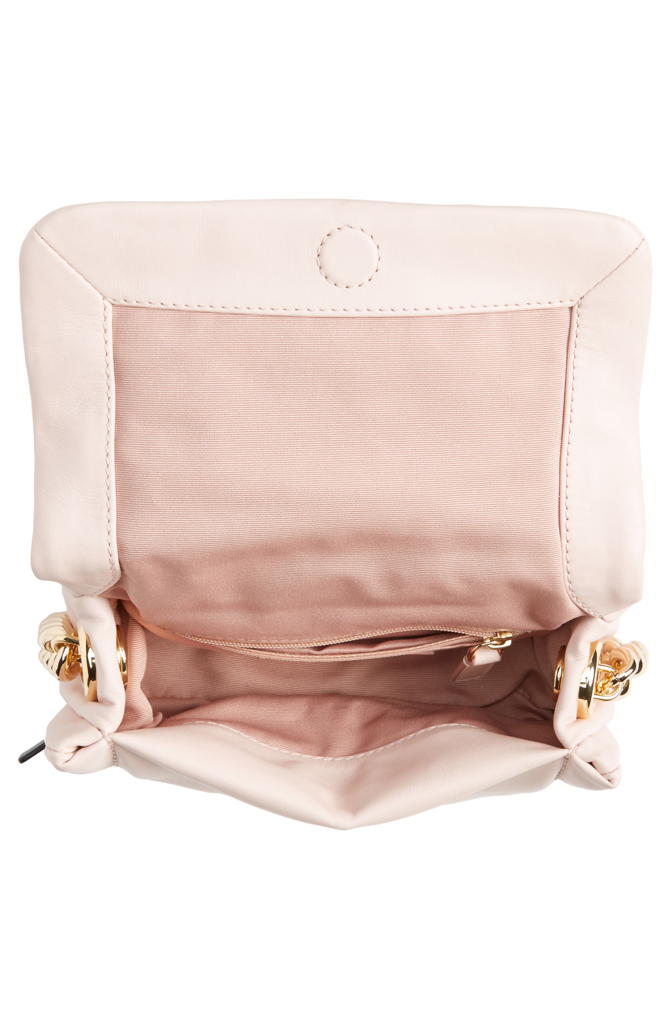 Small Pillow Leather Crossbody Bag, Alternate, color, PEACH WHIP