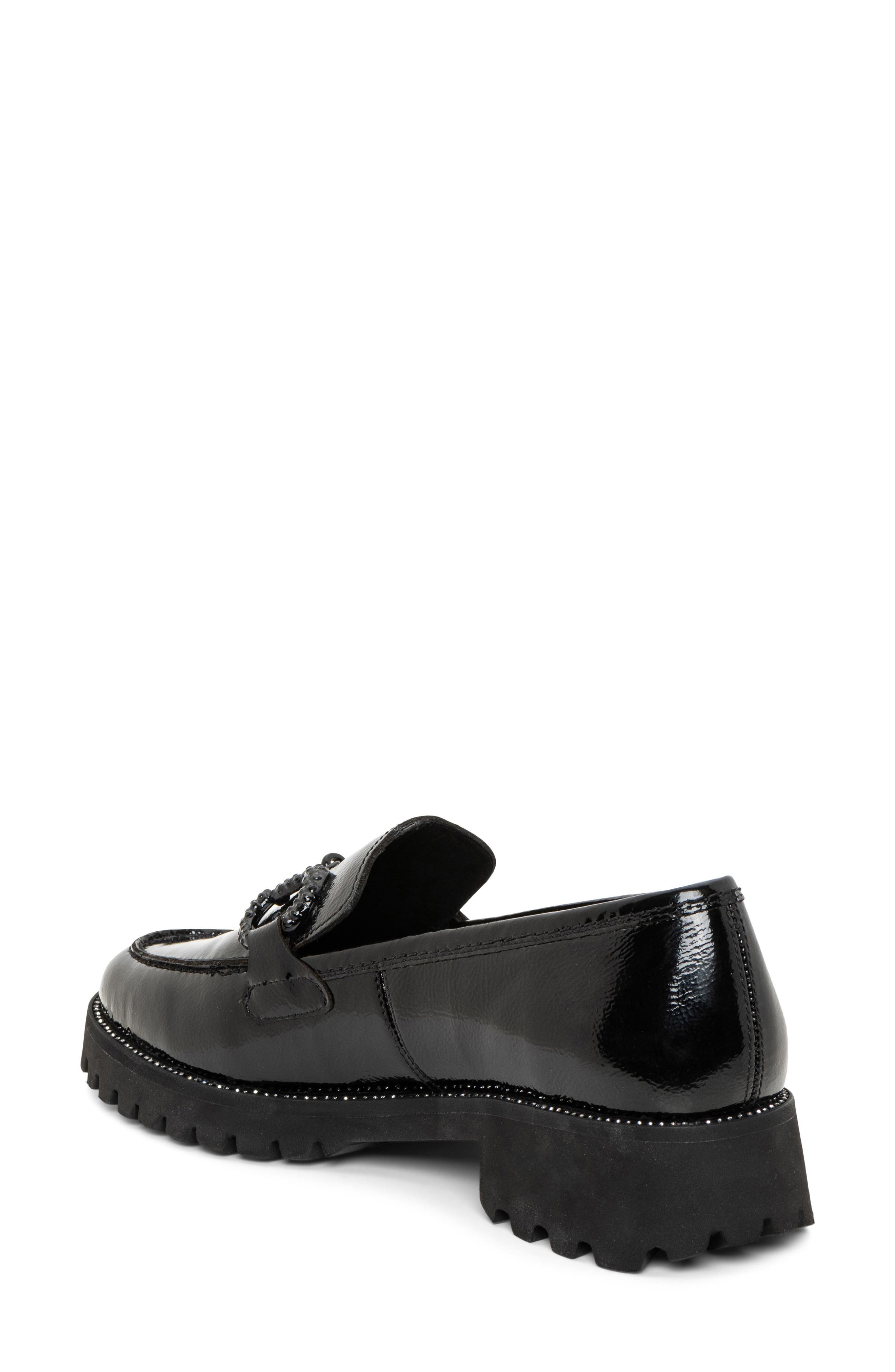 ara Krysalia Moc Toe Bit Loafer, Alternate, color, Black