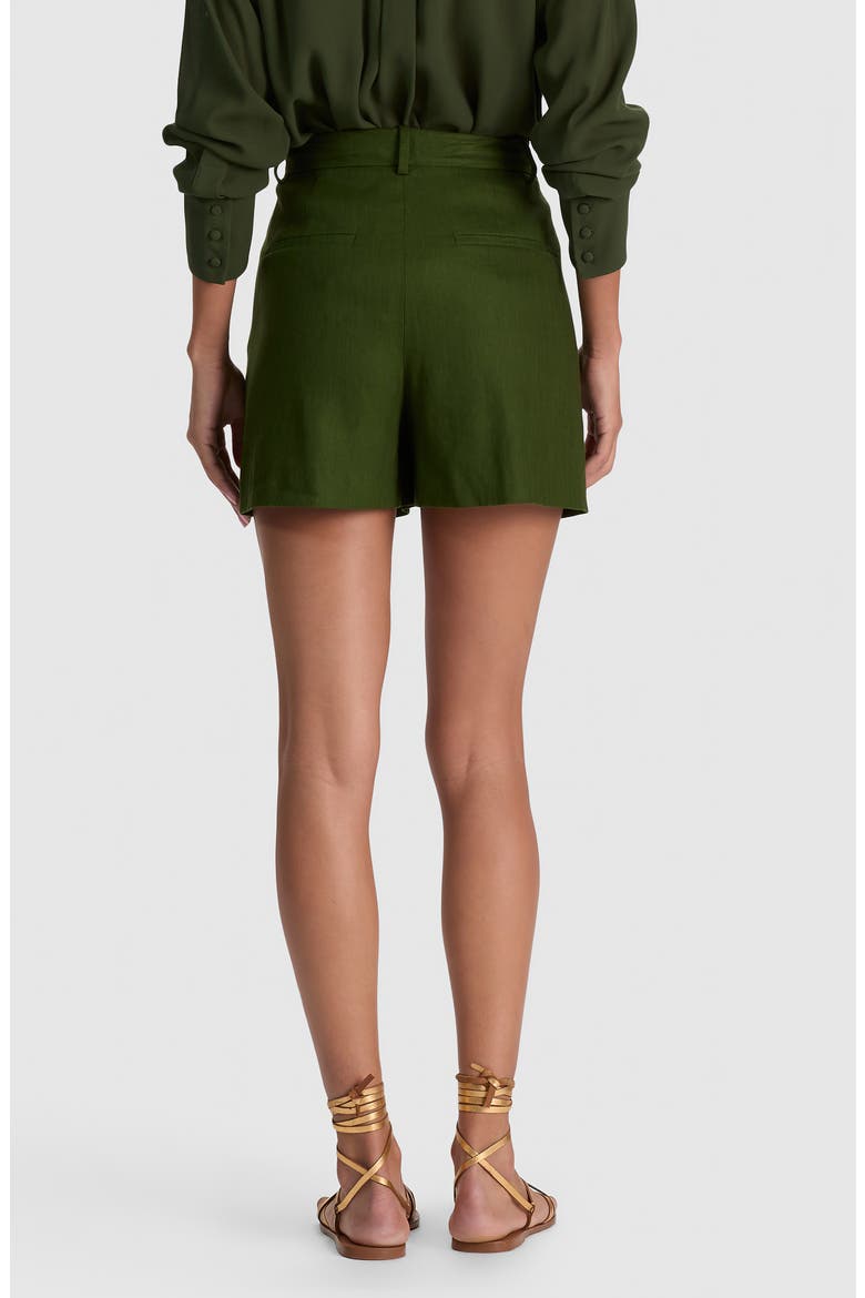 Conry Relaxed High Waist Shorts, Alternate, color, DARK FERN