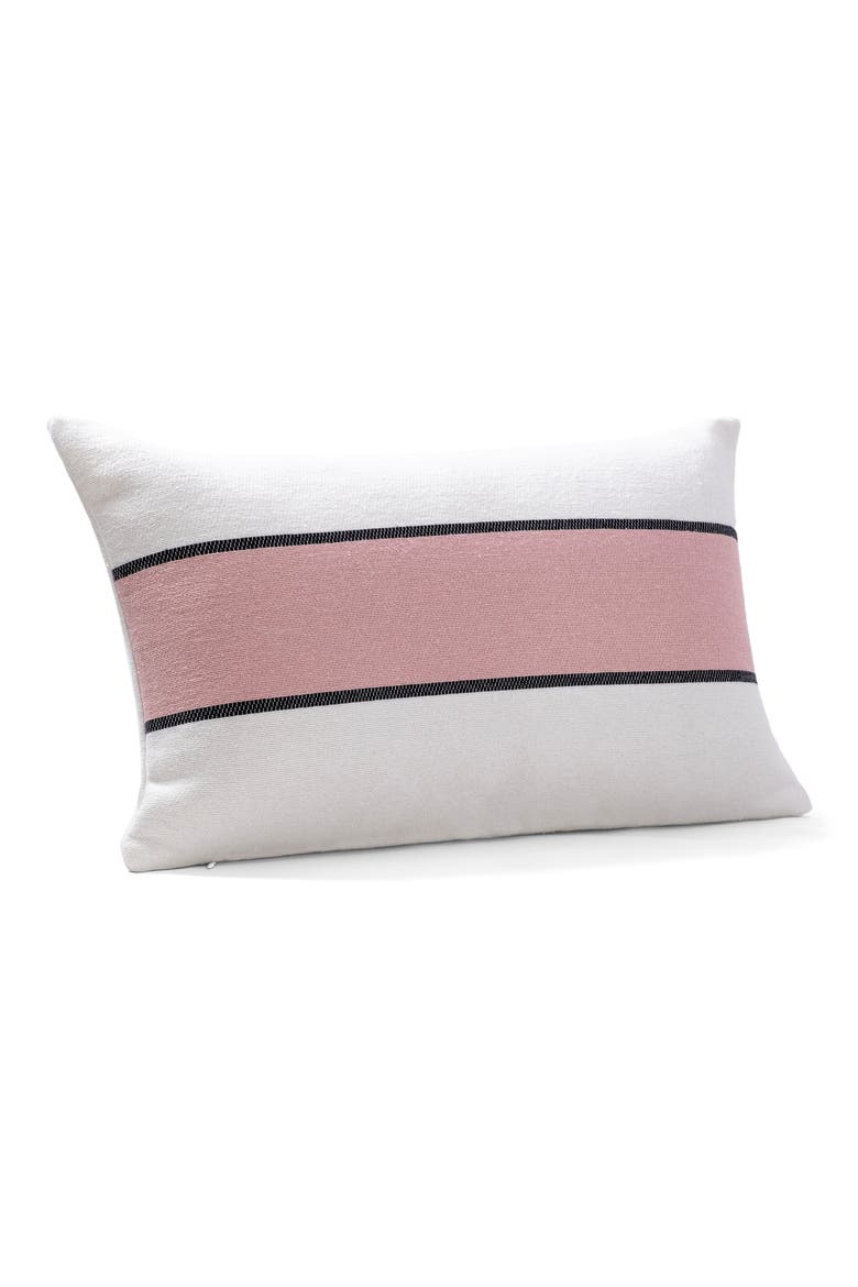Stripe Decorative Throw Pillow, Alternate, color, BLUSH