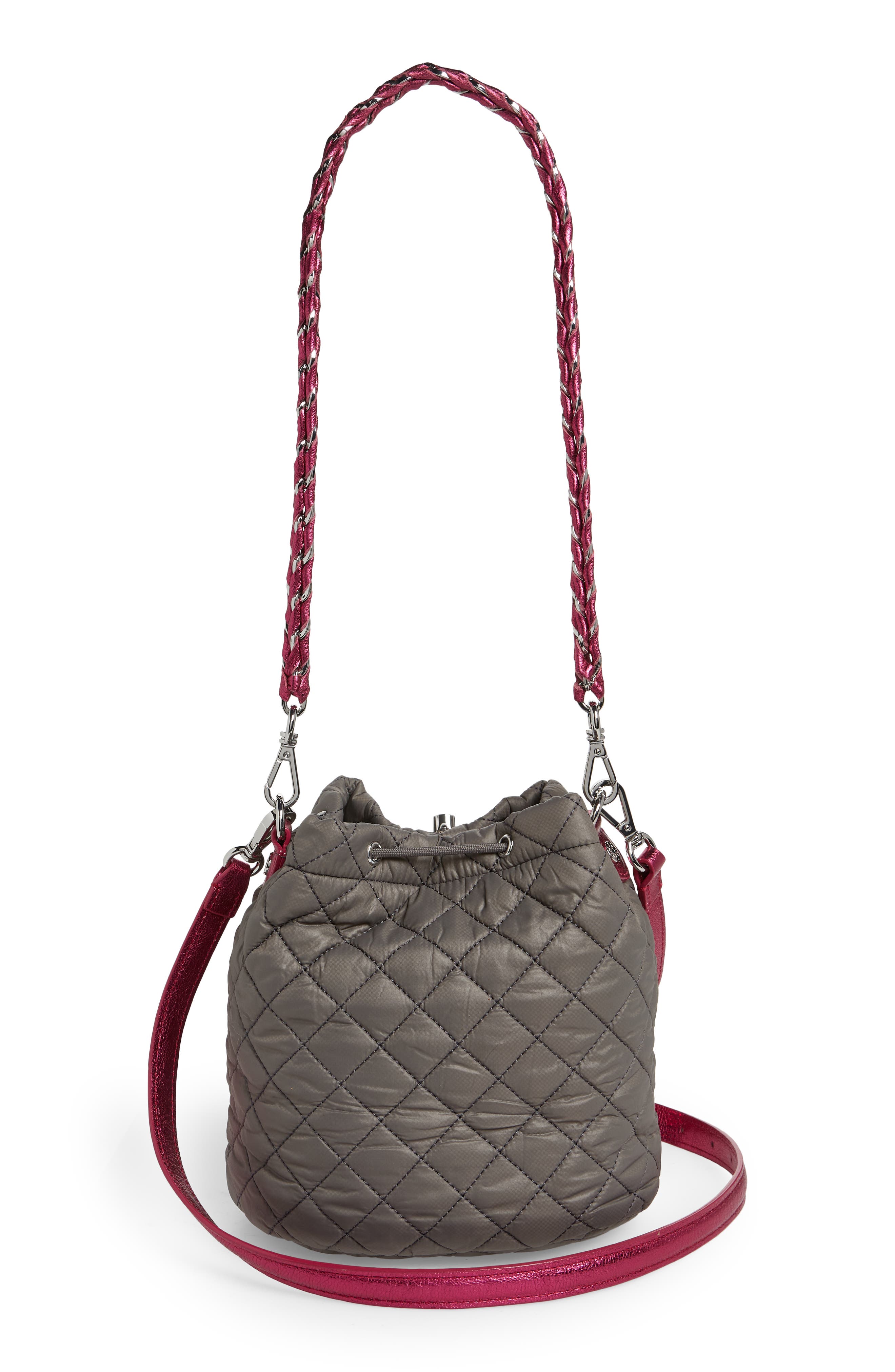 MZ Wallace Crosby Quilted Nylon Bucket Bag, Alternate, color, 
