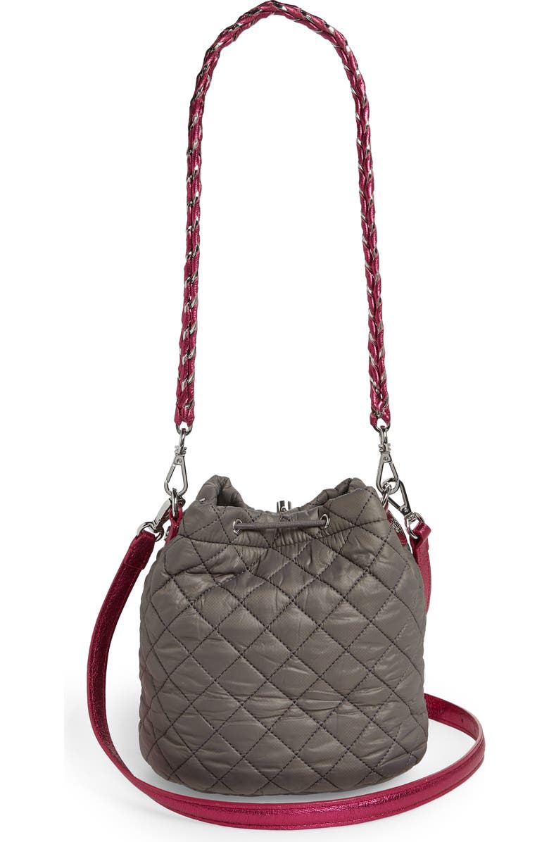 MZ Wallace Crosby Quilted Nylon Bucket Bag, Alternate, color,