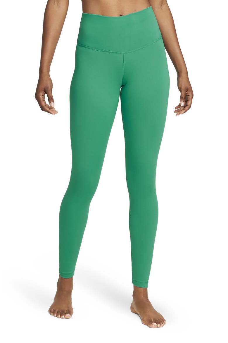 Yoga Dri-FIT High Rise 7/8 Tights, Alternate, color, NEPTUNE GREEN/ IRON GREY