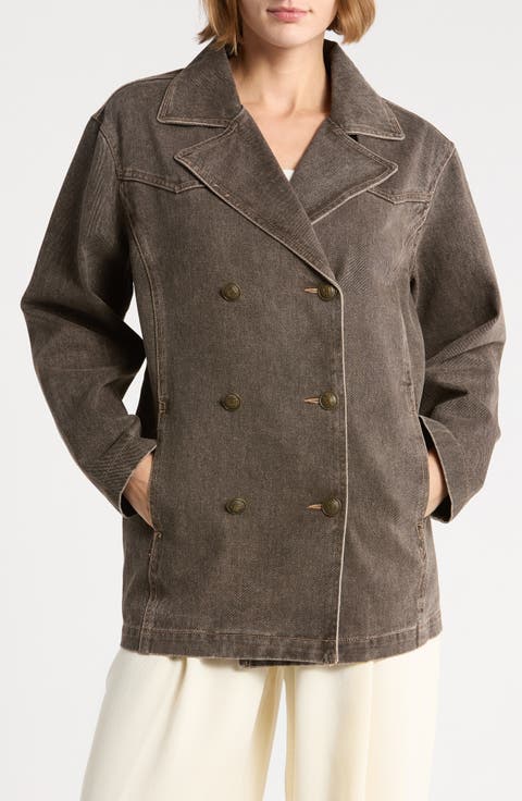 Sanne Denim Peacoat