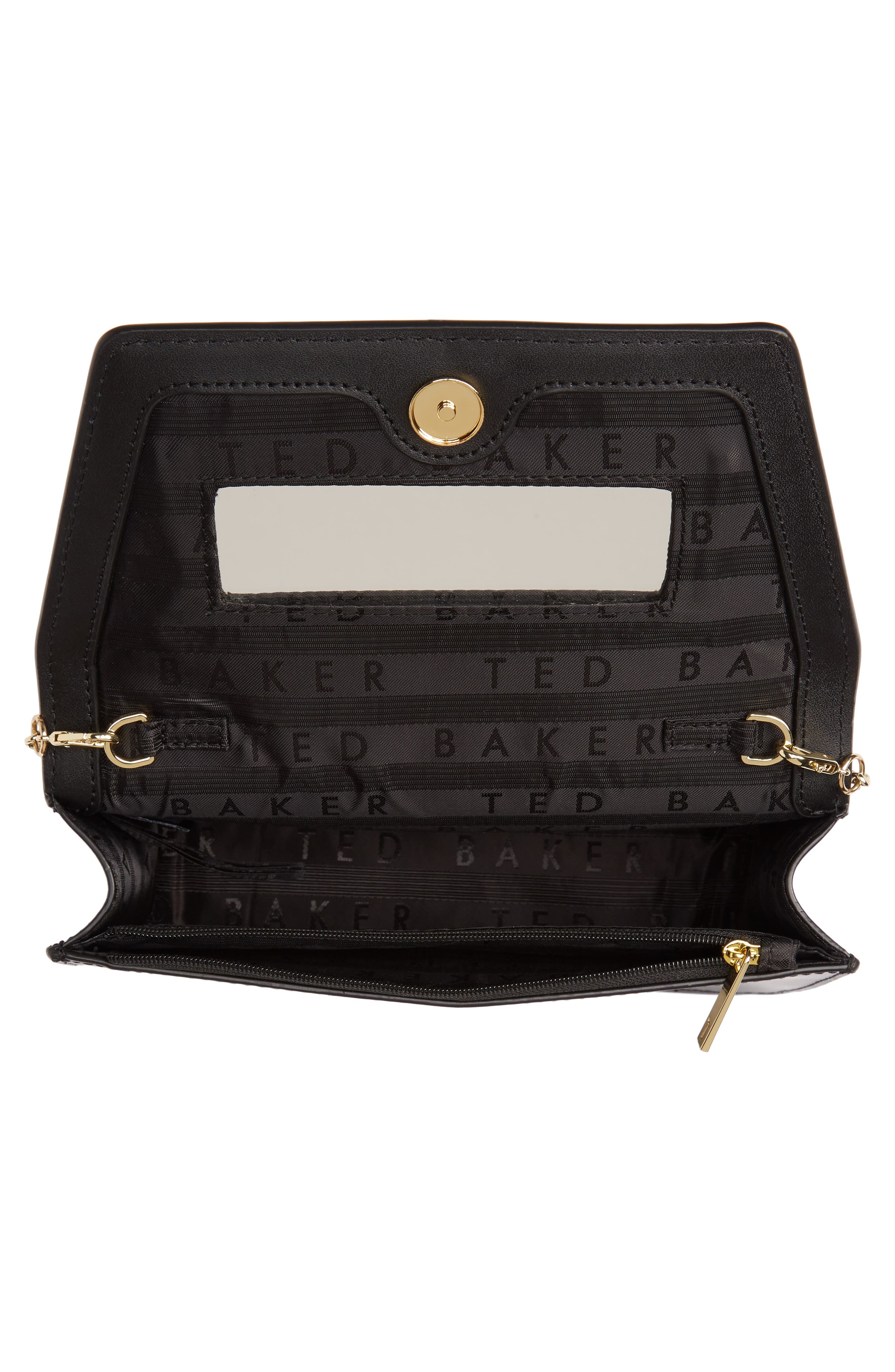 Ted Baker London Keeiira Bow Leather Evening Bag, Alternate, color, 