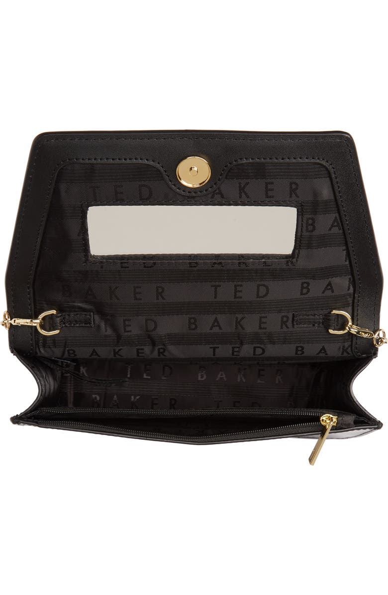 Ted Baker London Keeiira Bow Leather Evening Bag, Alternate, color,
