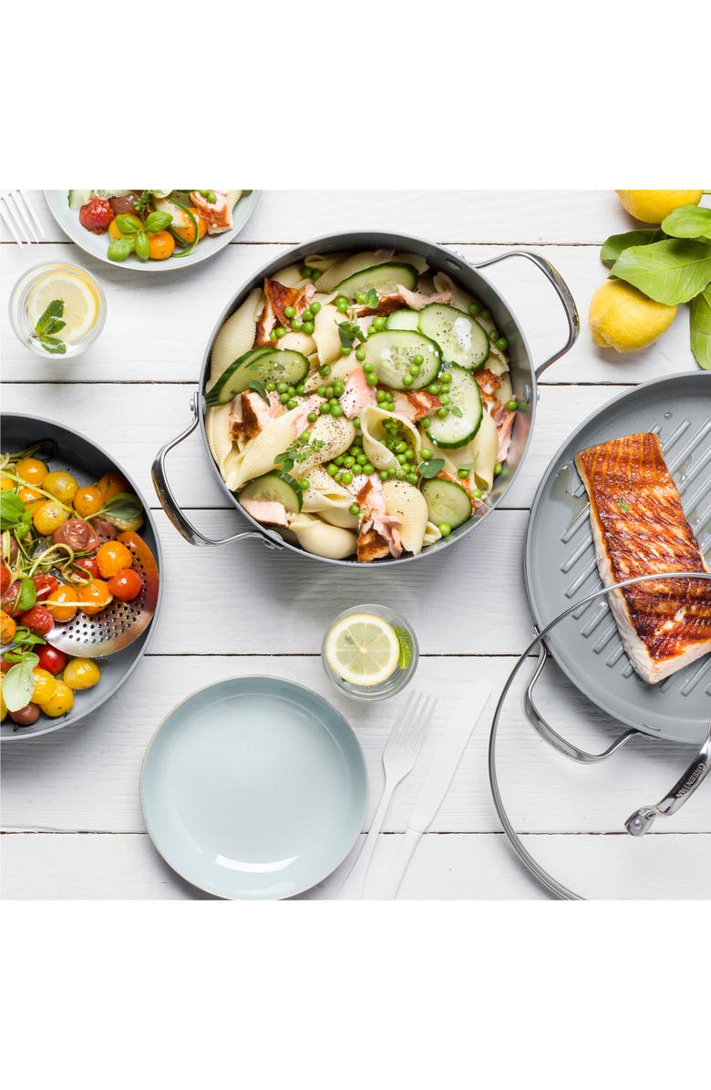 GreenPan Valencia 11-Inch Anodized Aluminum Ceramic Nonstick Grill Pan, Alternate, color, Black