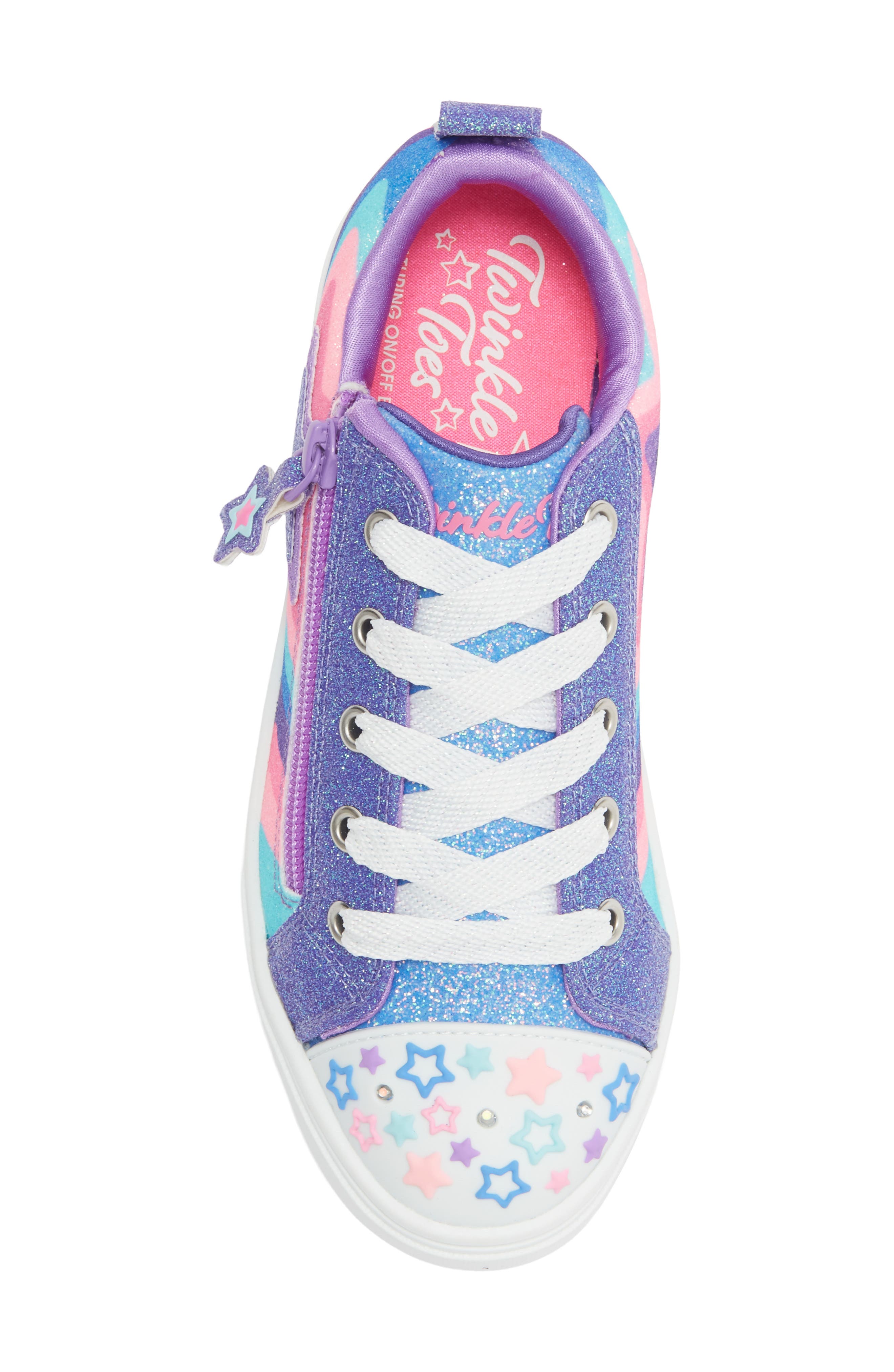 Kids' Twinkle Sparks - Cosmic Burst Light-Up Sneaker, Alternate, color, NVMT