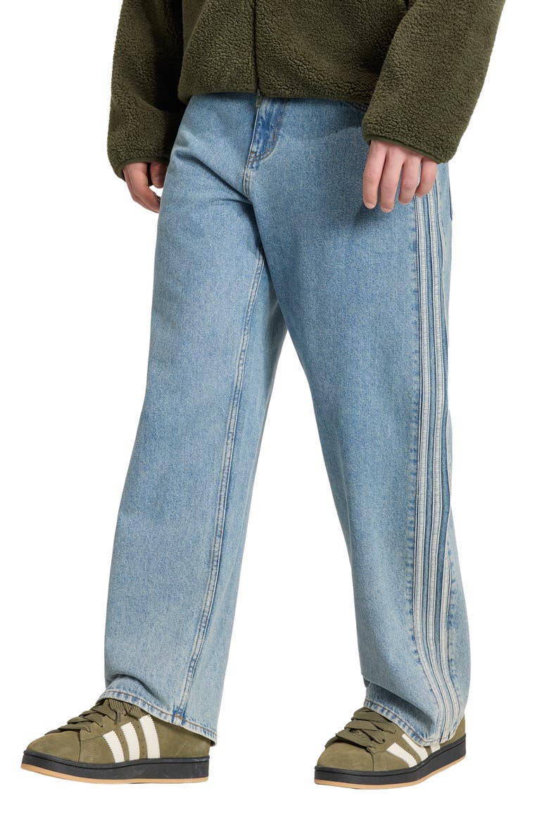 Firebird Wide Leg Jeans, Main, color, WORN BLUE DENIM