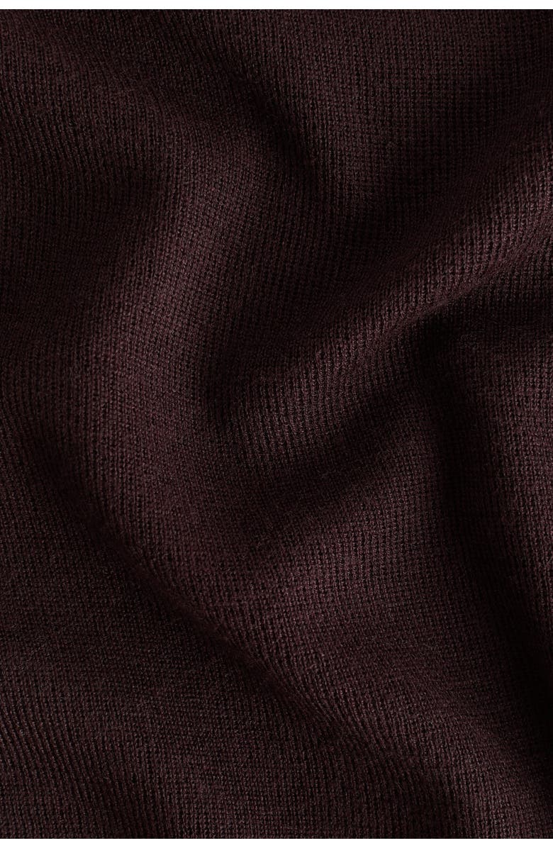 H&M Fine-knit Turtleneck Top, Alternate, color, Dark Brown