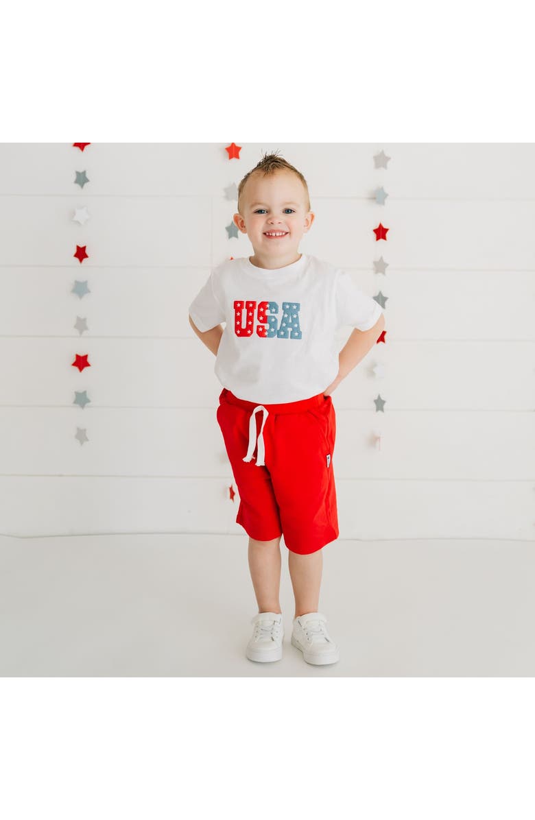 Sweet Wink USA Puff Ink Short Sleeve T-Shirt, Alternate, color, White