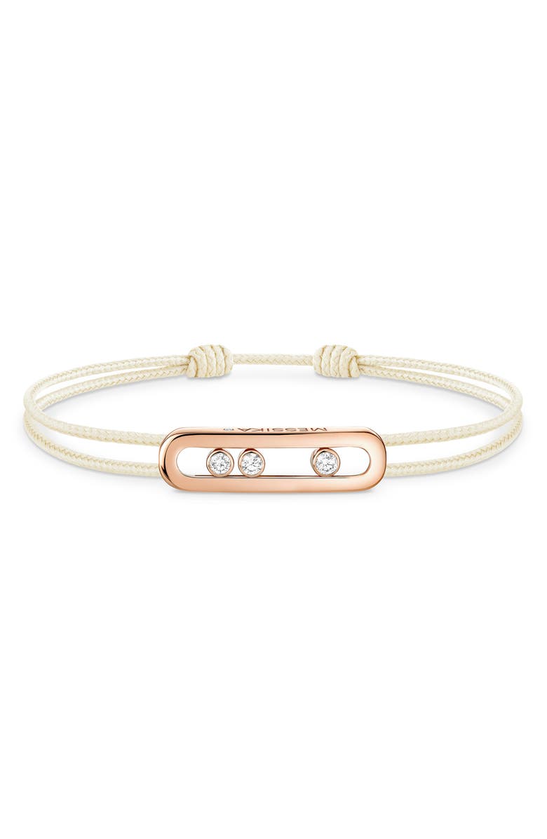 Messika Care Diamond Friendship Bracelet, Main, color, Pink Gold