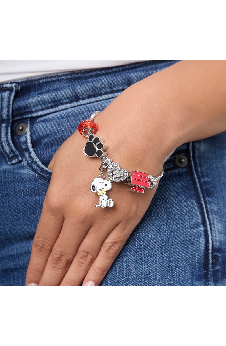 Snoopy Charm Bracelet - 6 Unique Charms, Alternate, color, Multi