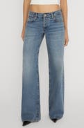 FRAME The Pixie Leo Low Waist Wide Leg Jeans