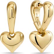 DEVATA Sweet Heart Hoop Earrings