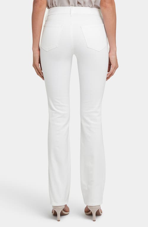 Nydj Marilyn Waist Match Straight Leg Jeans In Optic White