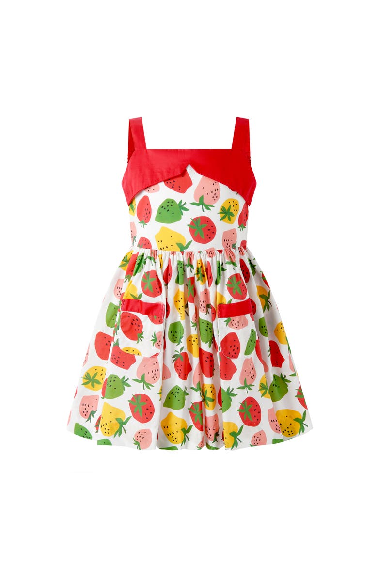 Strawberry Sundress, Main, color, Red