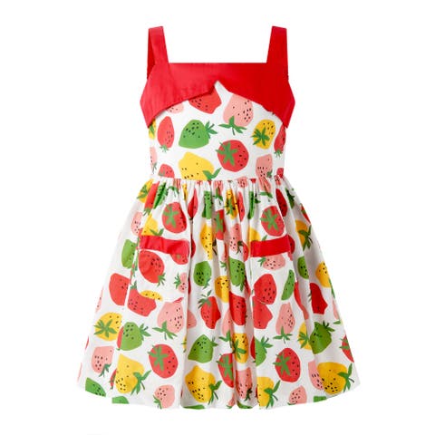 Strawberry Sundress (Toddler, Little Kid, Big Kid)