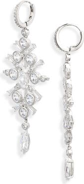 Nadri Under the Sea Cubic Zirconia Kite Leverback Earrings