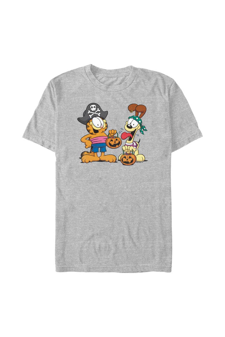 Men's Garfield Halloween Duo  Graphic T-Shirt, Main, color, Athletic Heather