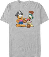 Garfield Men's Garfield Halloween Duo  Graphic T-Shirt