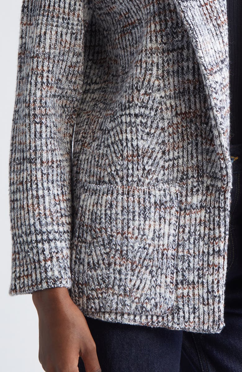 Missoni Marled Sweater Knit Jacket, Alternate, color, White And Brown Space Dyed