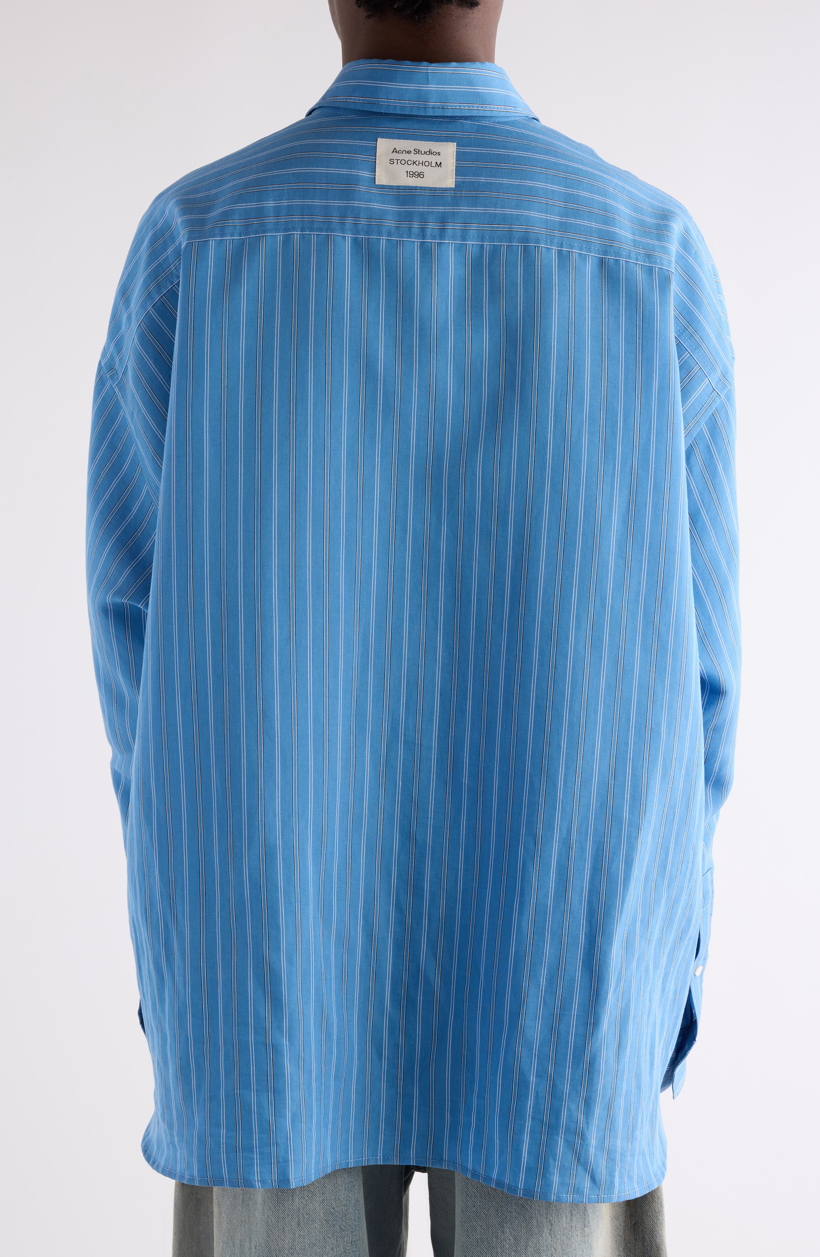 Roffia Stripe Overisze Button-Up Shirt (Men) | Nordstrom