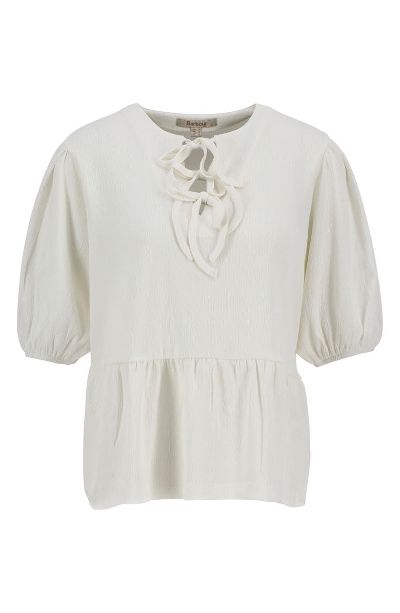 Barbour Louise Peplum Shirt, Alternate, color, Cloud