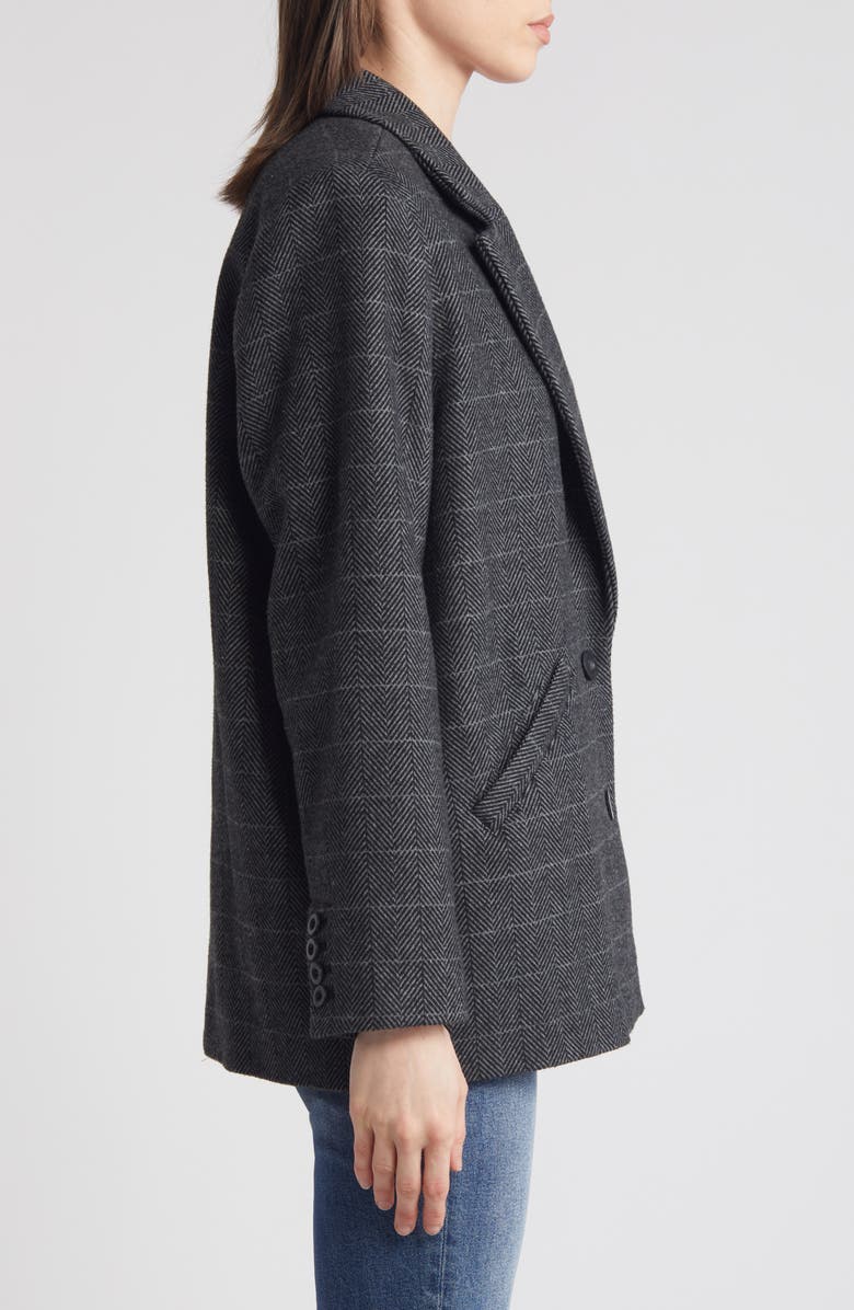 Treasure & Bond Chevron Oversize Single Breasted Blazer, Alternate, color,
