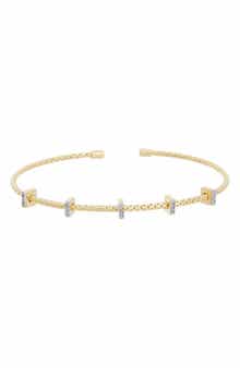 Mesh Diamond Cuff Bangle