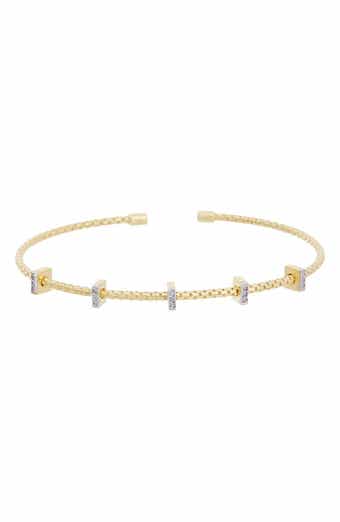 Mesh Diamond Cuff Bangle