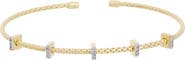 MESHMERISE Mesh Diamond Cuff Bangle