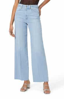 Anessa Raw Hem Wide Leg Jeans