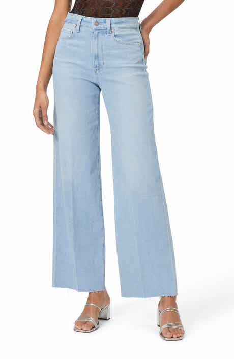 Anessa Raw Hem Wide Leg Jeans