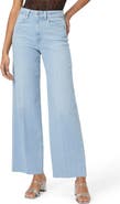 PAIGE Anessa Raw Hem Wide Leg Jeans