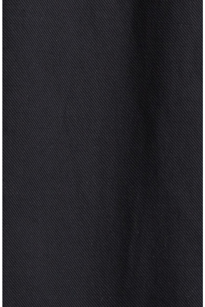 Cotton & Linen Canvas Midi Skirt, Alternate, color, BLACK