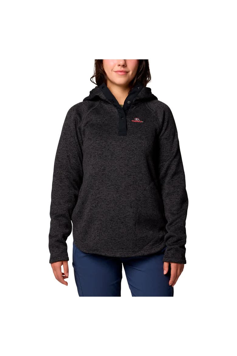 Women's Columbia Black Georgia Bulldogs Sweater Weather Raglan Pullover Hoodie, Alternate, color, Black