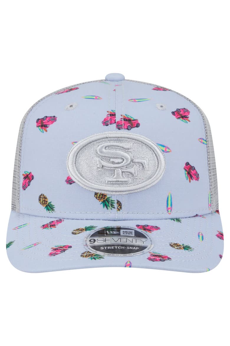 Men's New Era  Light Blue San Francisco 49ers Adventure Surfboard 9SEVENTY Adjustable Hat, Alternate, color, Light Blue