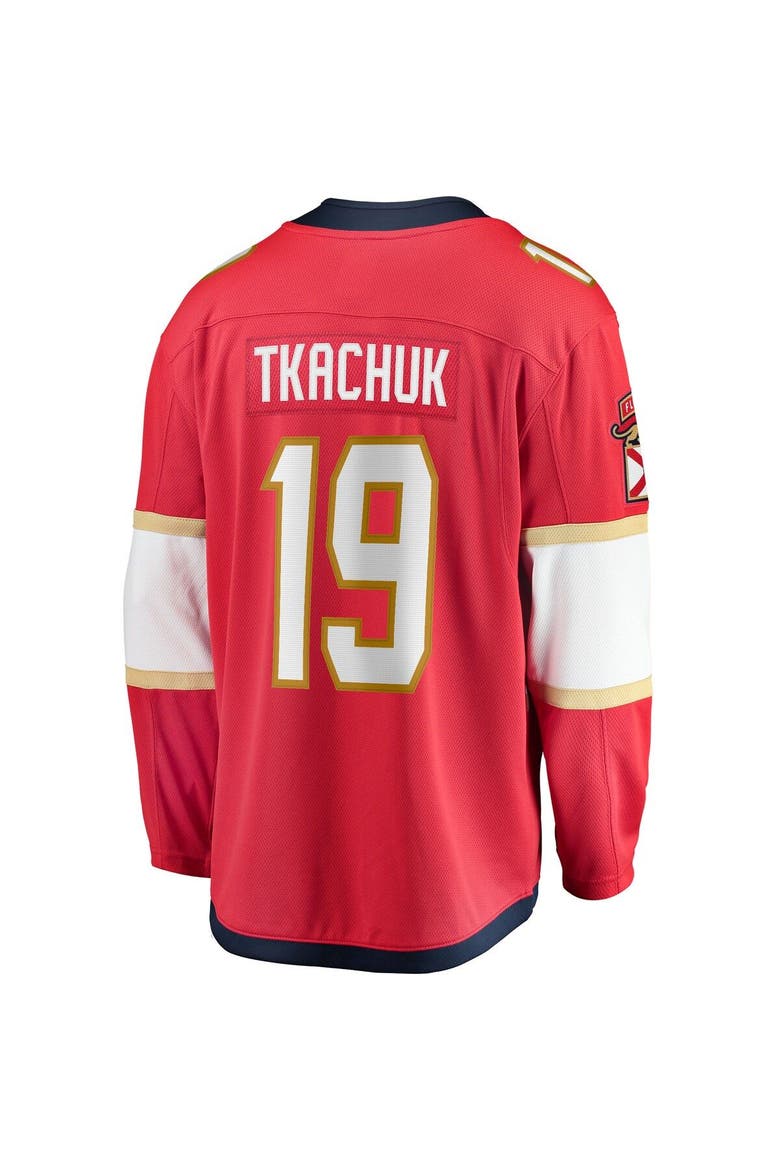 Men's Fanatics Matthew Tkachuk Red Florida Panthers Home Breakaway Player Jersey, Alternate, color, Red