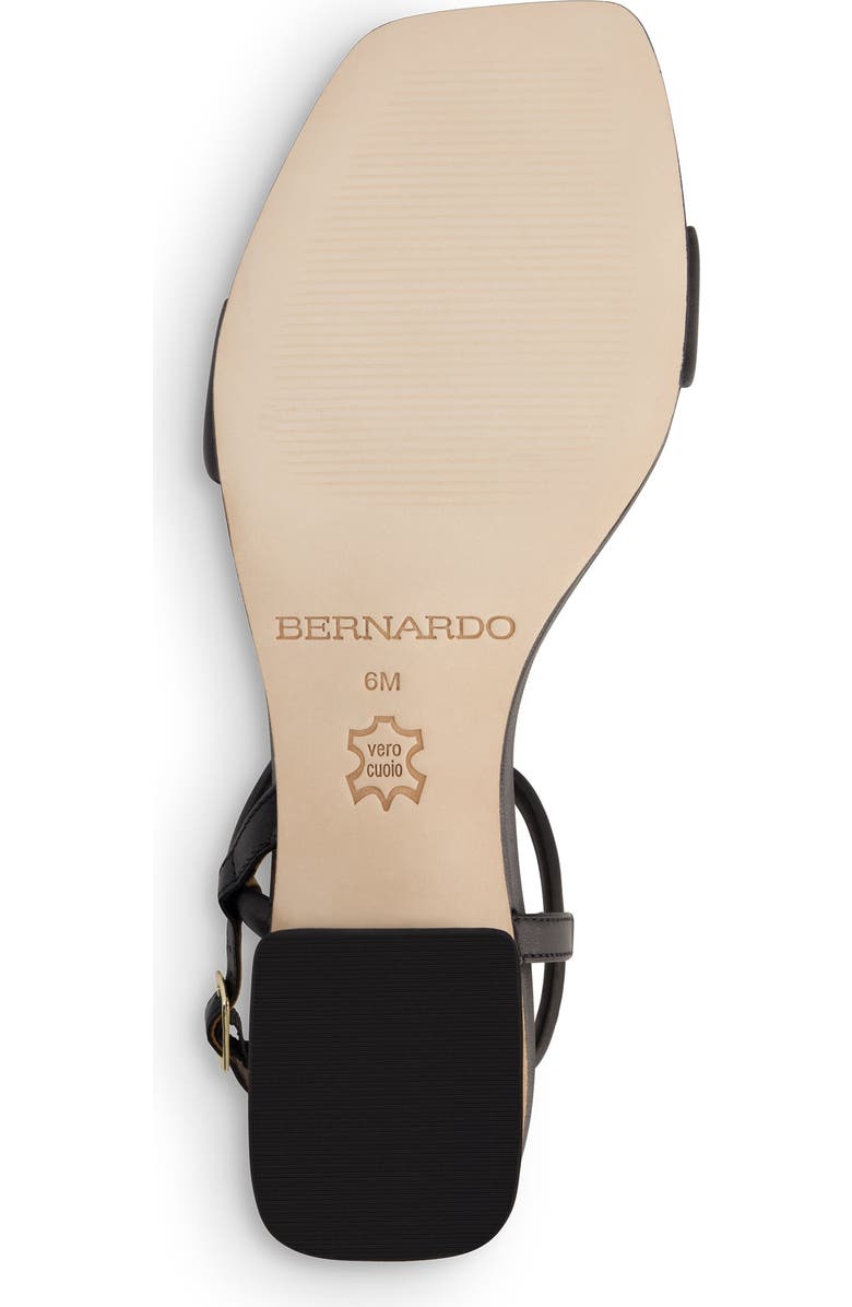 Bernardo Footwear Josei Low Heel Sandal, Alternate, color, Black