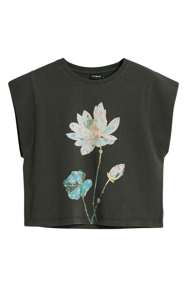 Desigual Oversize Floral Graphic T-Shirt, Alternate, color,