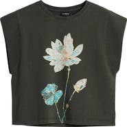 Desigual Oversize Floral Graphic T-Shirt