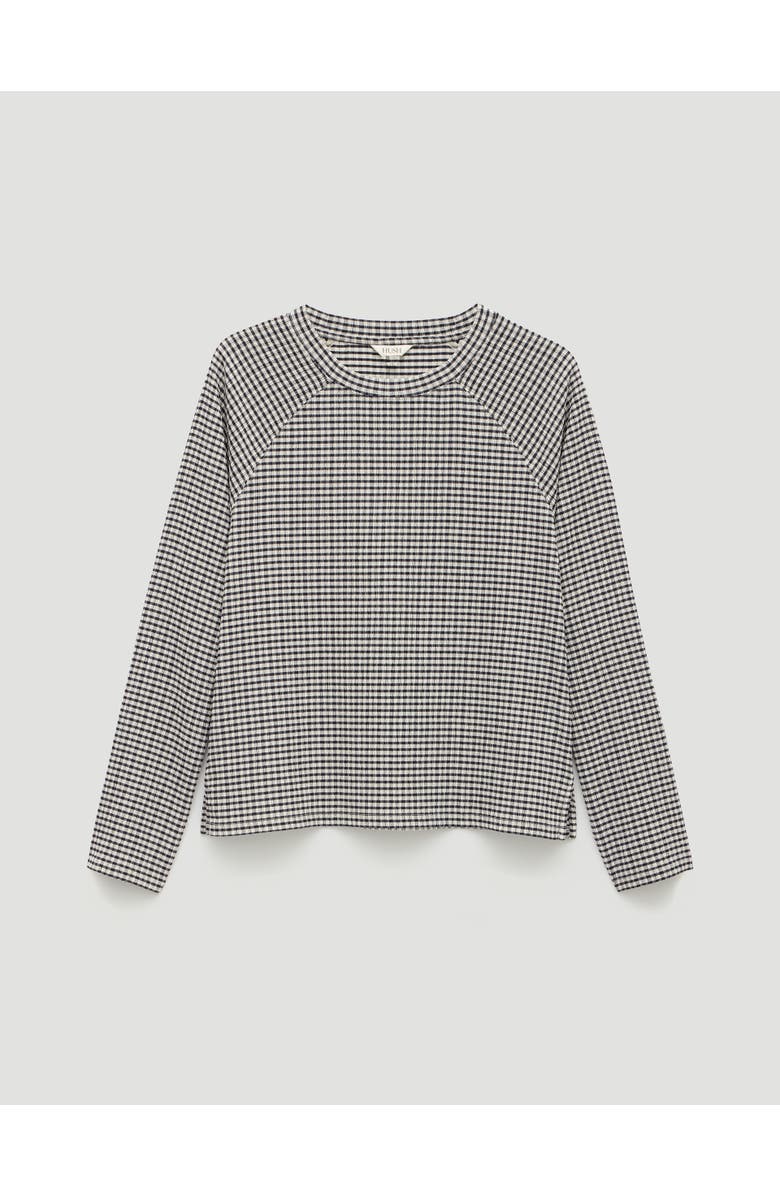 Hush Matilda Gingham Raglan Top, Alternate, color, Navy Blue