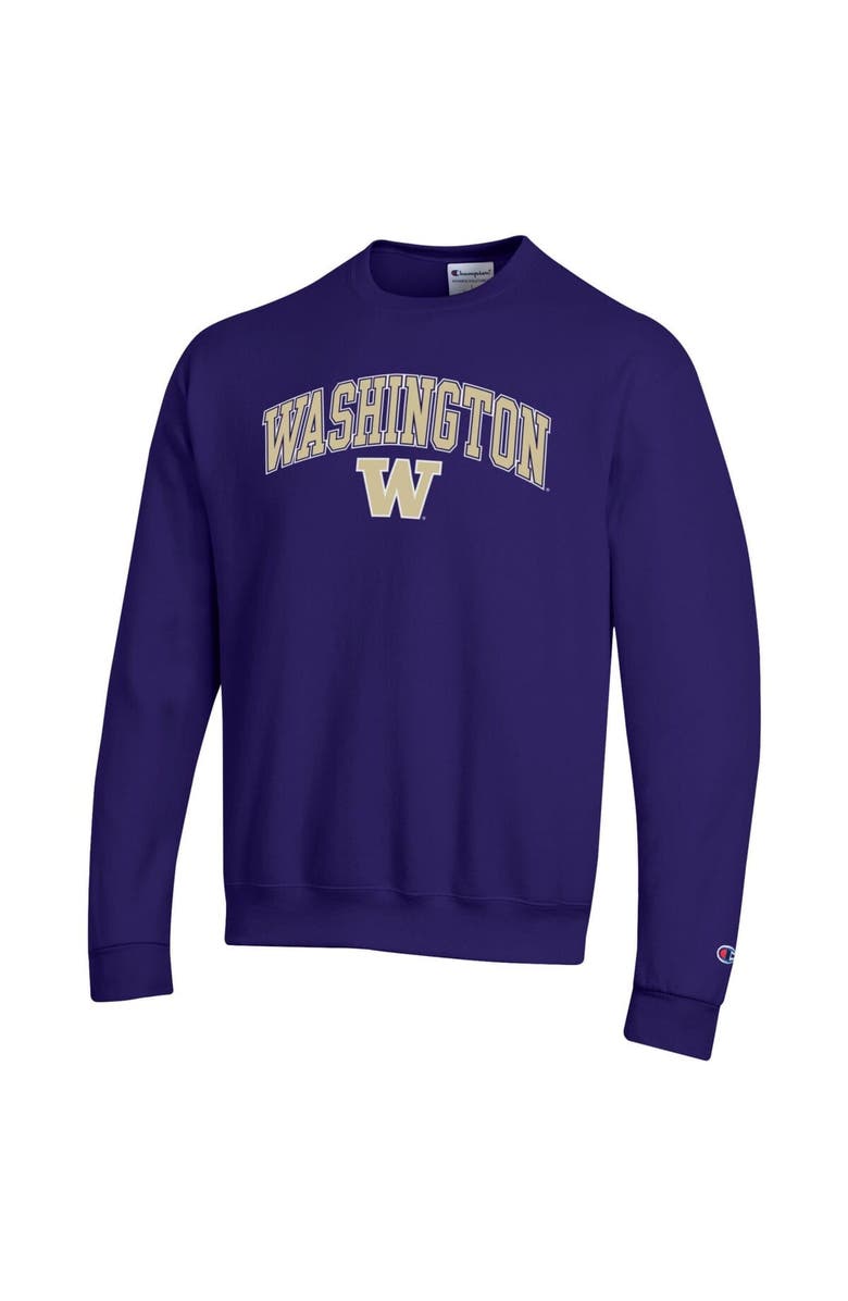 Champion Men's Champion Purple Washington Huskies Arch Over Logo Pullover Sweatshirt, Alternate, color, Purple