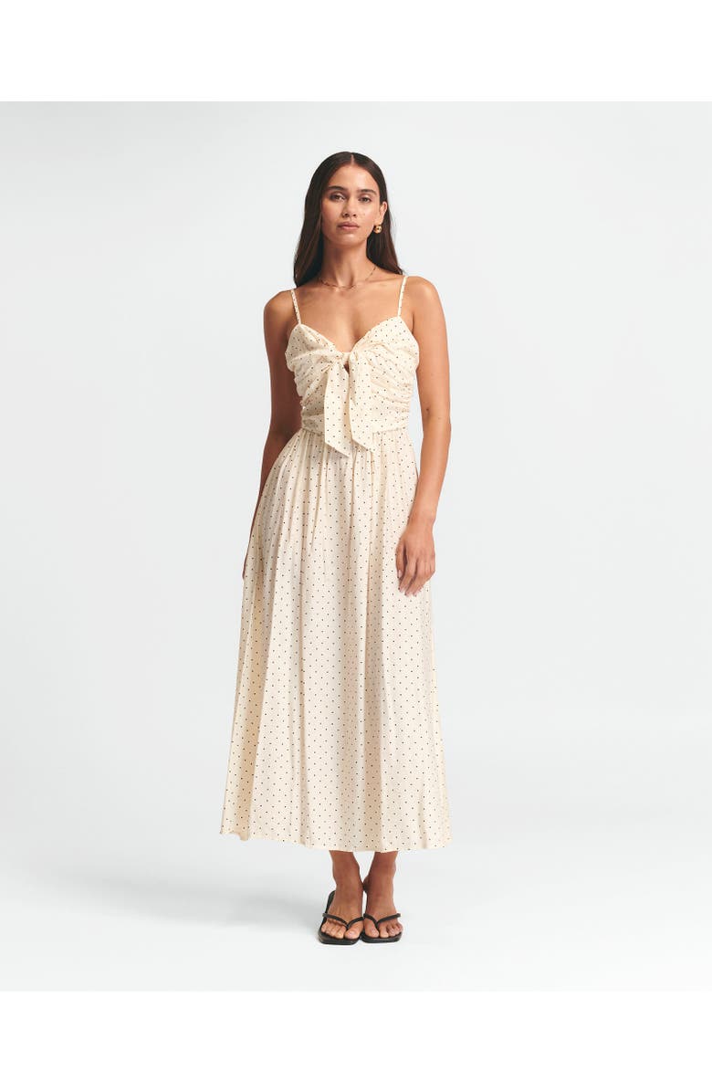 ST MRLO Baylen Midi Dress, Alternate, color, Cream Spot