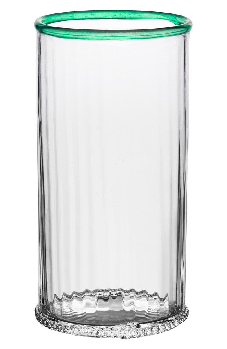 Juliska Nell Highball Glass, Main, color, Watercress